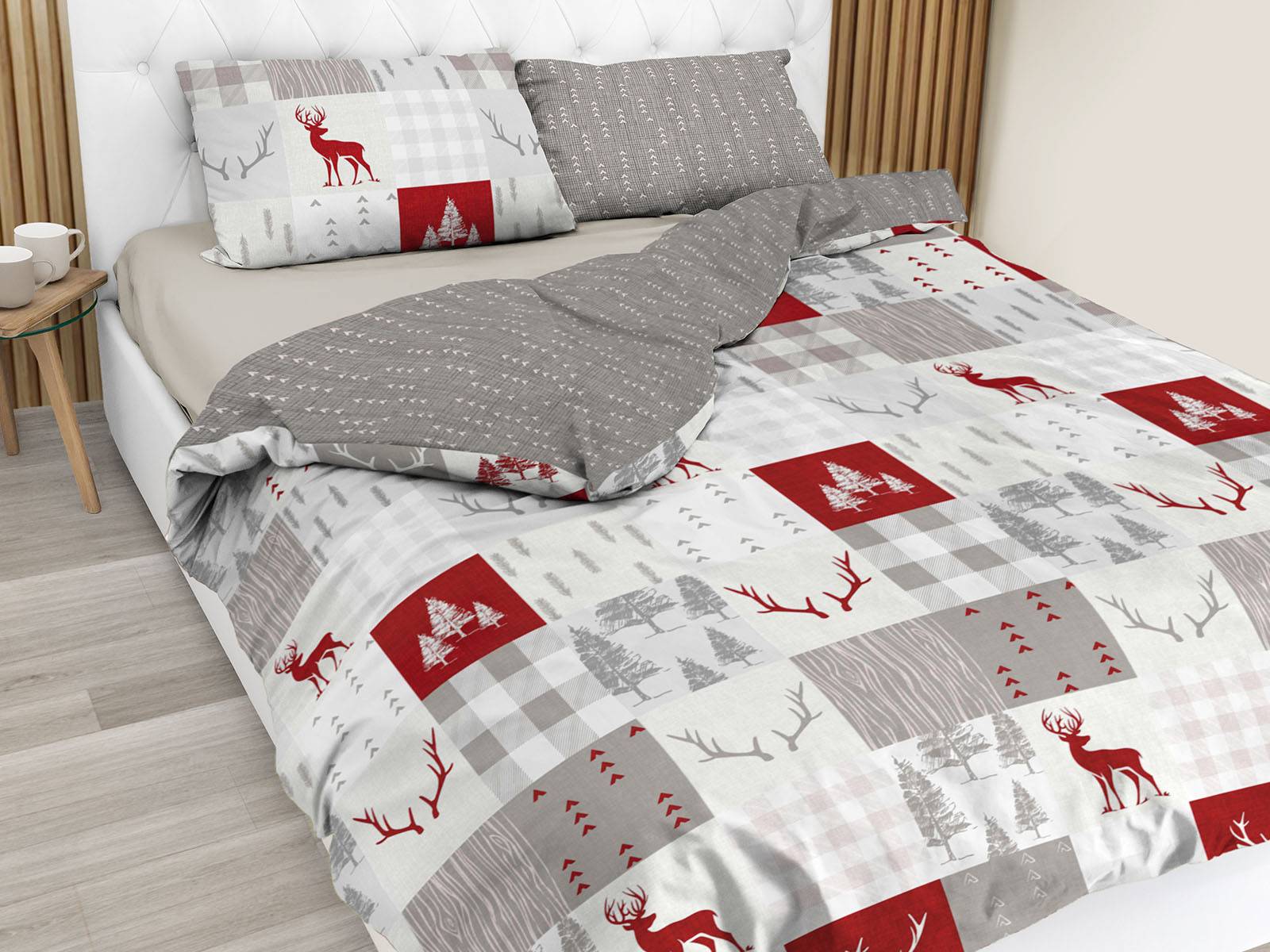 Parure copripiumino Daunex Infinity Petit Monte rosso Matrimoniale