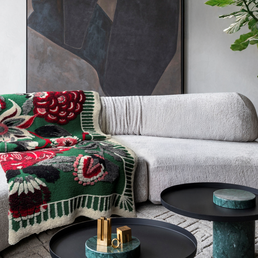 Plaid CREOLE in Lana Cotta Kisso150 x 200