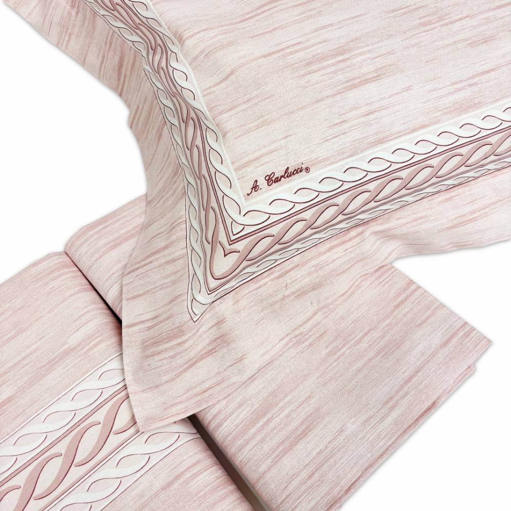 Completo Lenzuola A.Carlucci Greca Fiorentina Rosa Matrimoniale