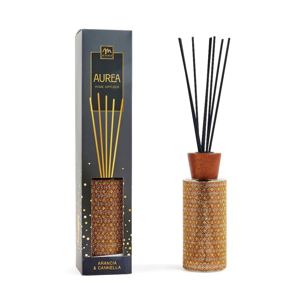 Profumatore per ambiente in Vetro con strass Arancia & Cannella 200 ml