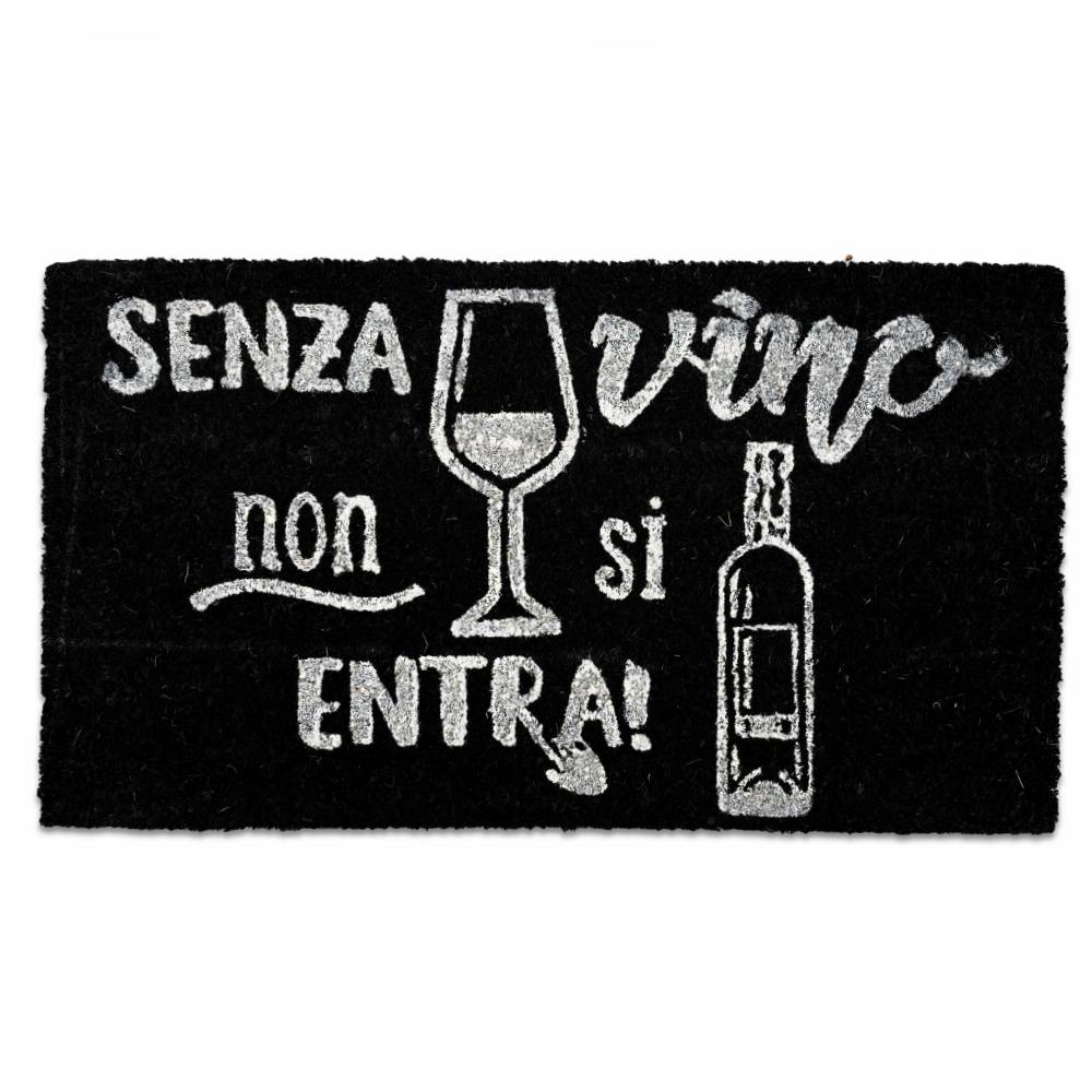 Zerbino in cocco Senza Vino non si entra