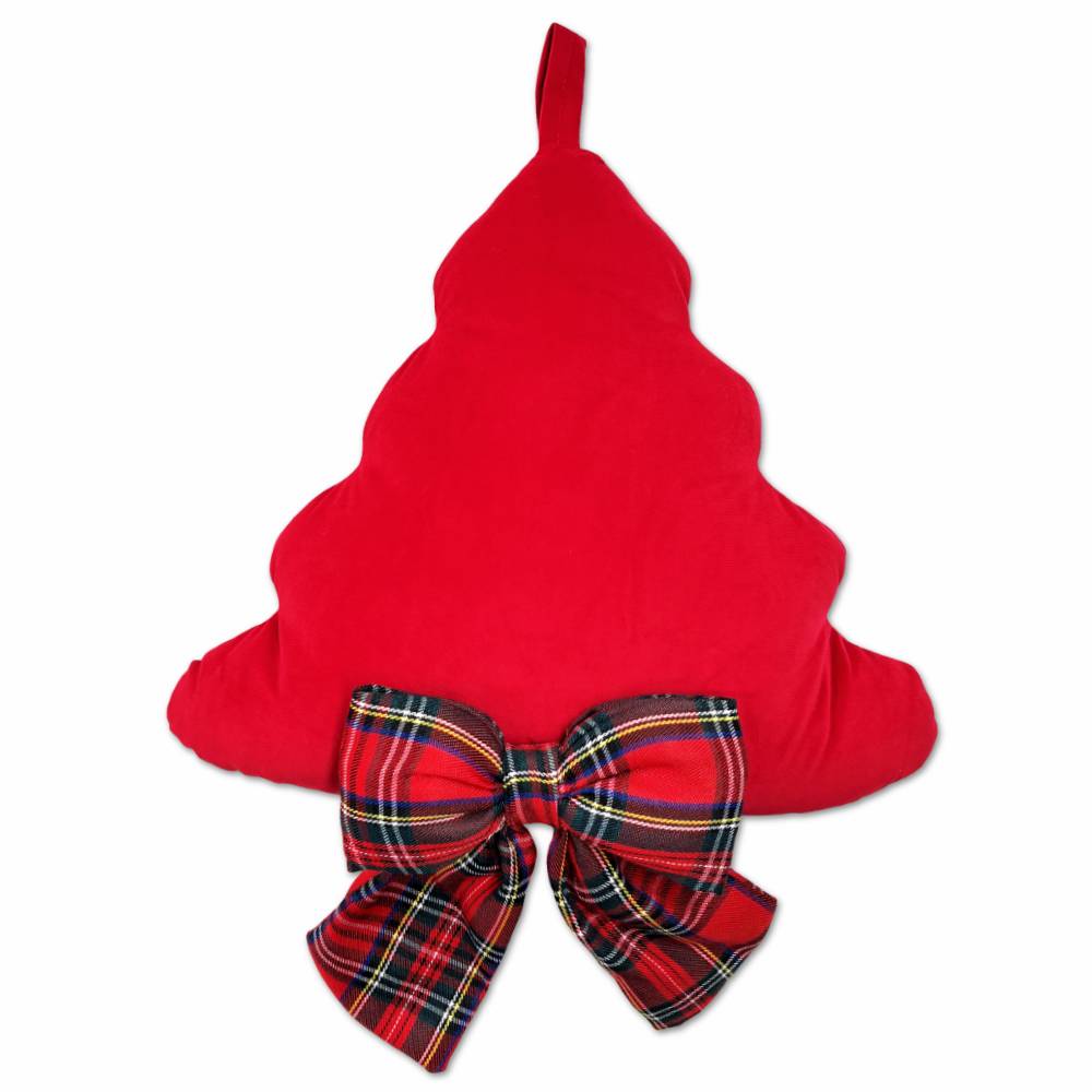 Ghirlanda addobbo Albero Velluto Rosso