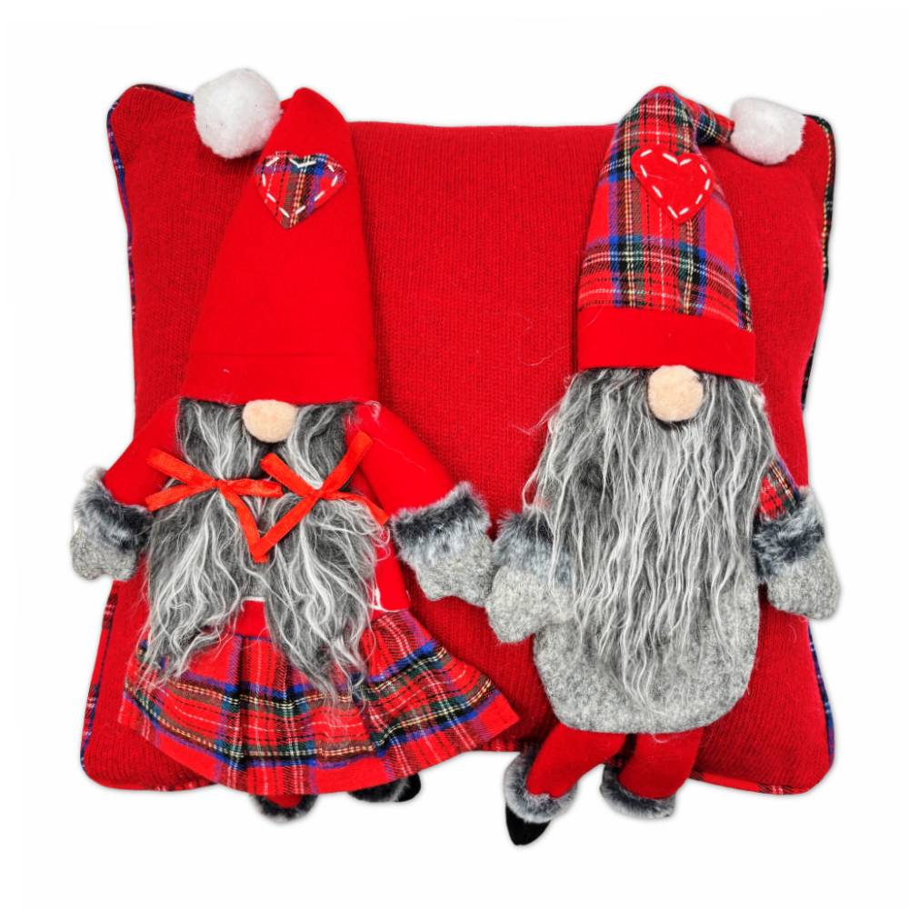 Federa cuscino Elfi gambe a penzoloni 40 x 40