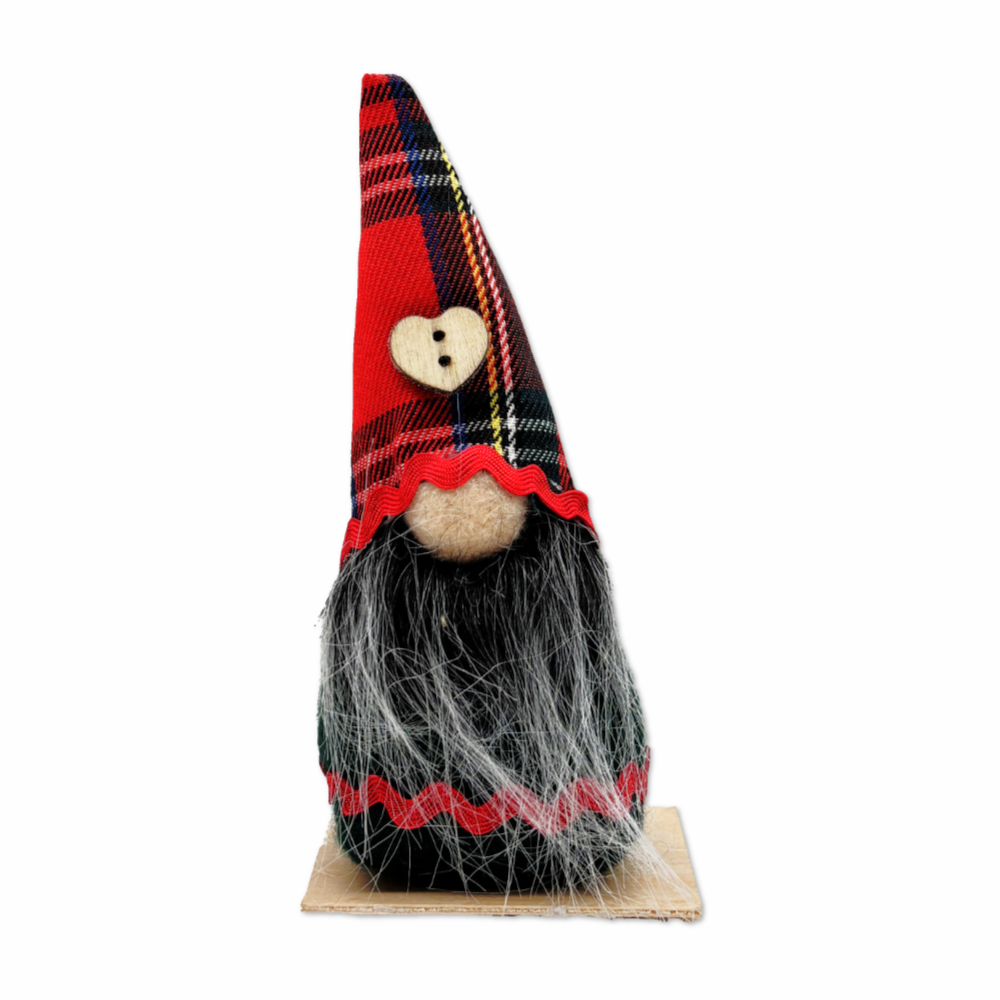 Mini Gnometto Tartan good luck