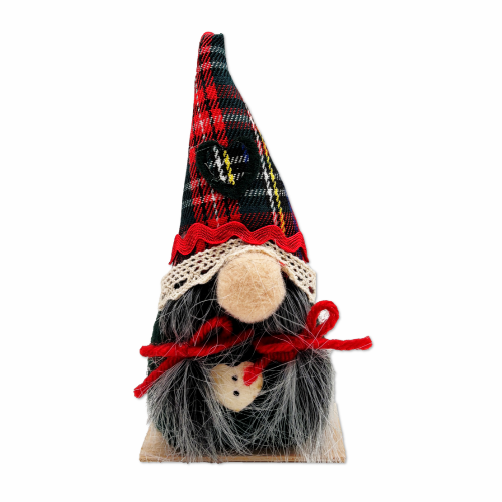 Mini Gnometta tartan good luck