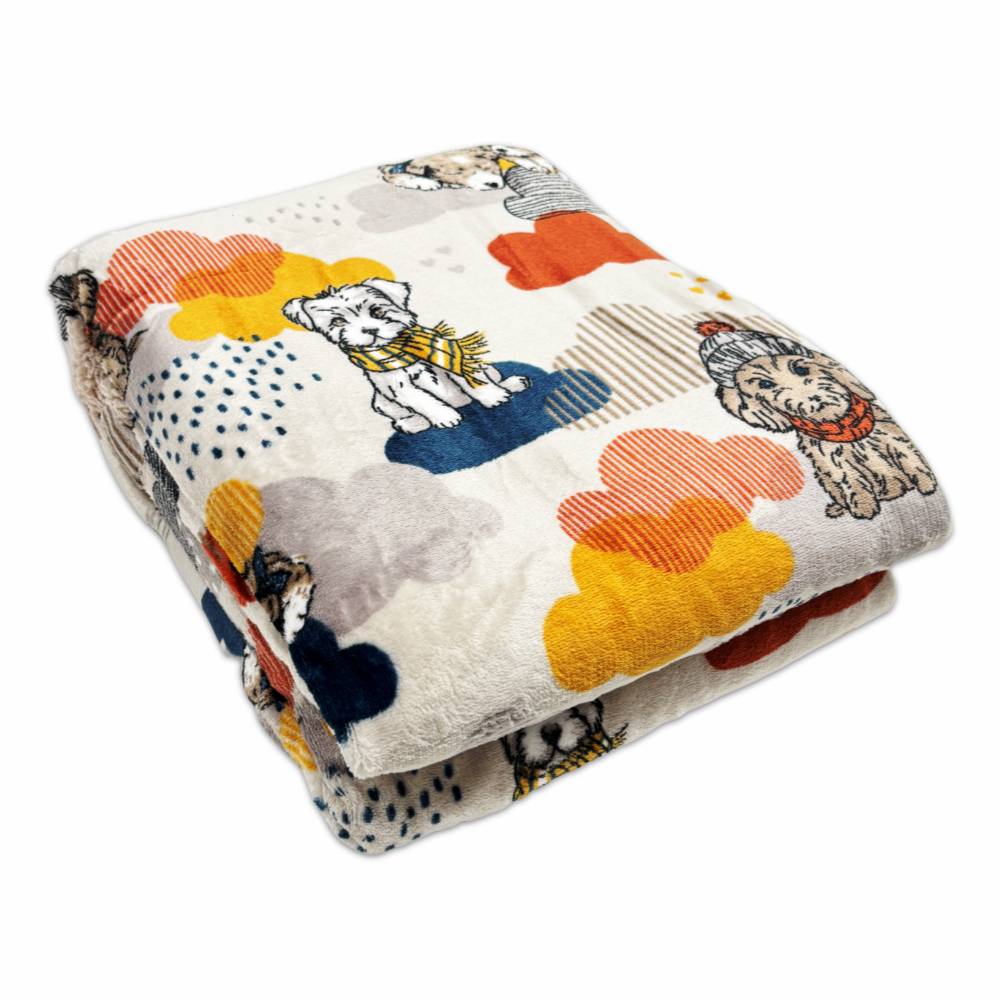 Plaid Sherpa Cani Smemorati Matrimoniale