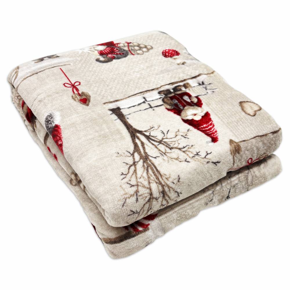 Plaid Sherpa Gnometti Matrimoniale