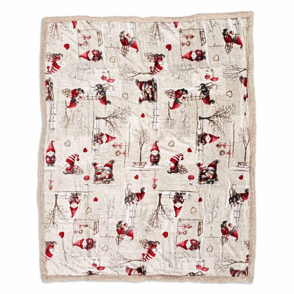 Plaid Sherpa Gnometti Singolo