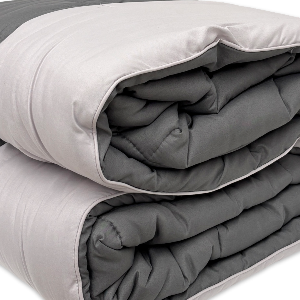 Trapunta matrimoniale Double face Double' Fumo 260 x 260