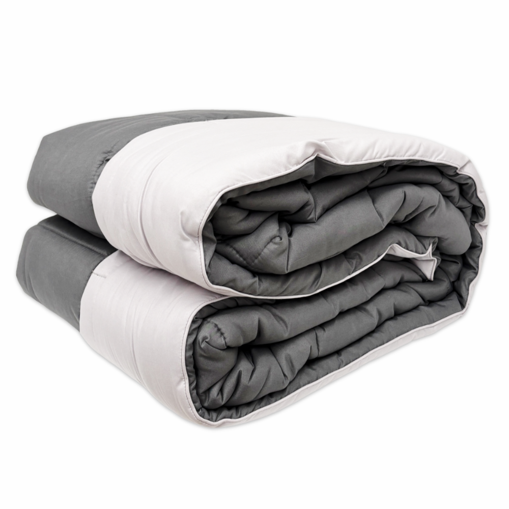 Trapunta matrimoniale Double face Double' Fumo 260 x 260