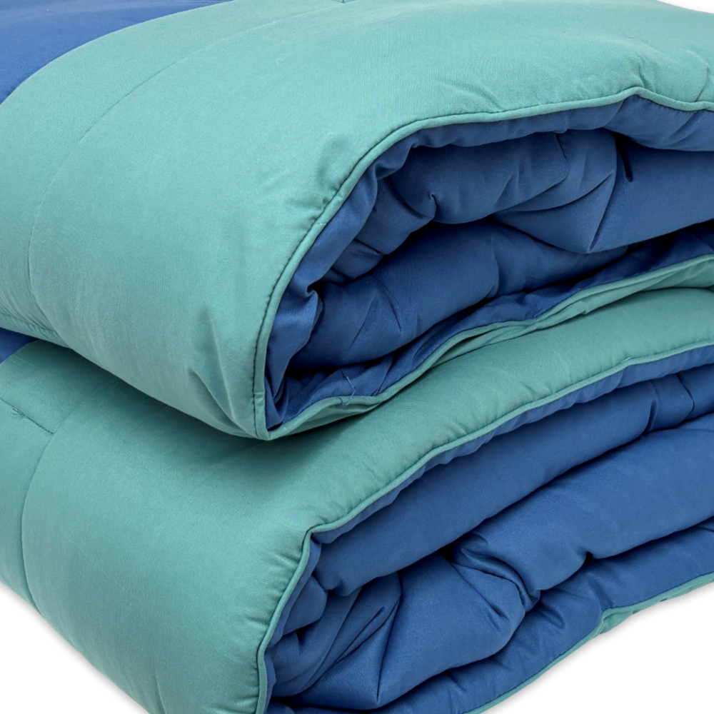 Trapunta Piazza e mezzo Double face Double' Blu 210 x 260