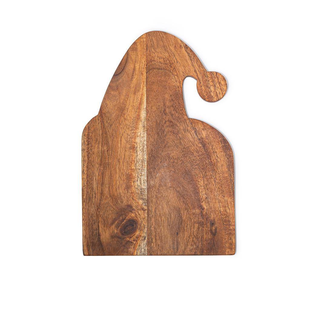 Tagliere Babbo Natale sagomato in Legno Naturale 37x25x1.5 cm