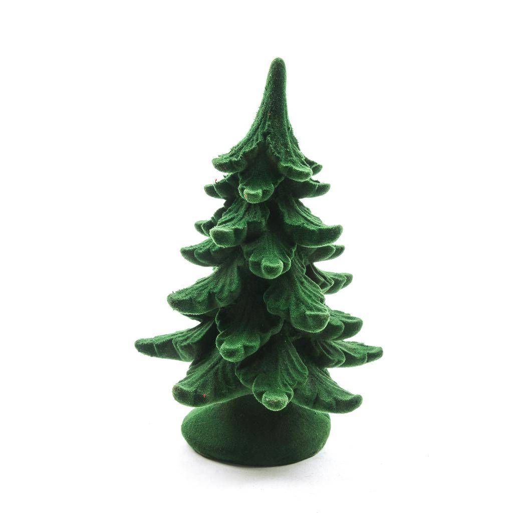 Decorazione Albero Verde in Velluto