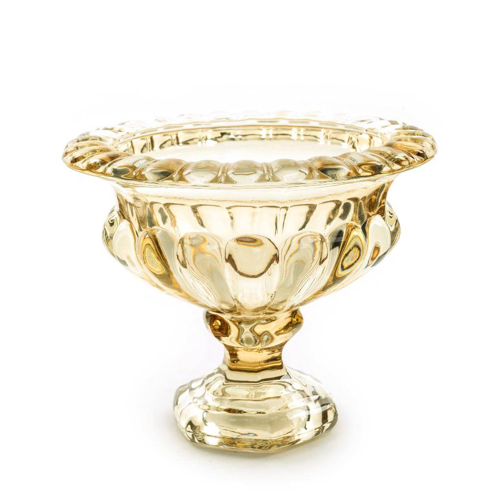 Coppa in Vetro Ambra D. 19.5 x H. 16 cm