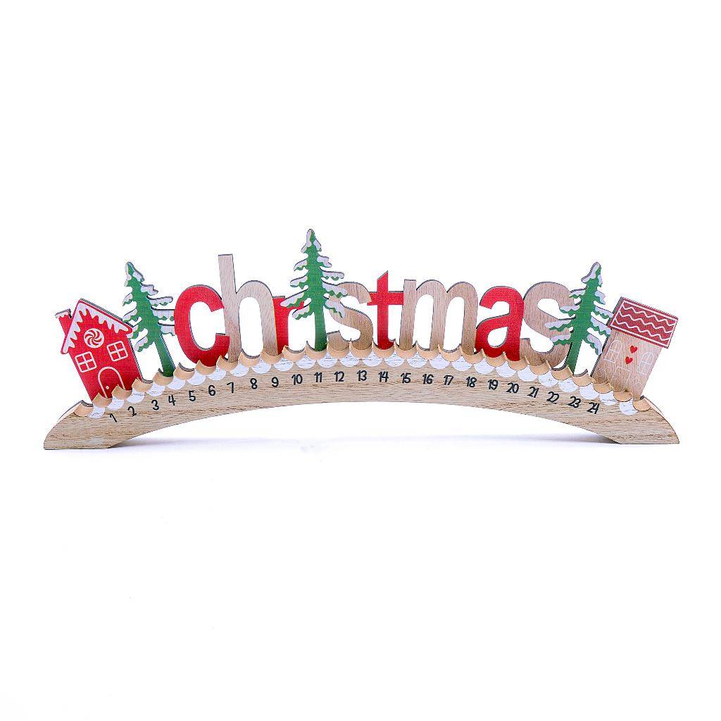 Calendario dell'Avvento Christmast in Legno