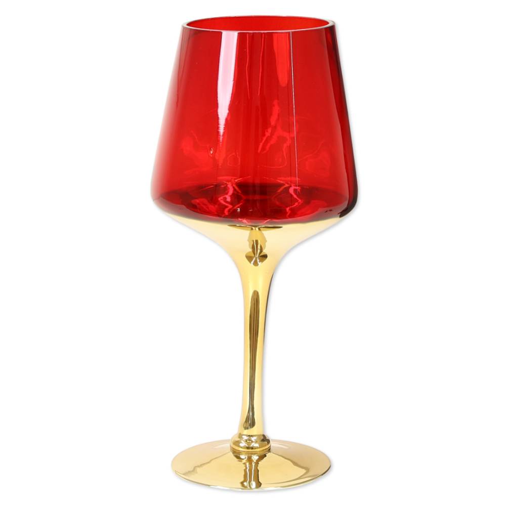 Vaso/Coppa in Vetro Rosso 