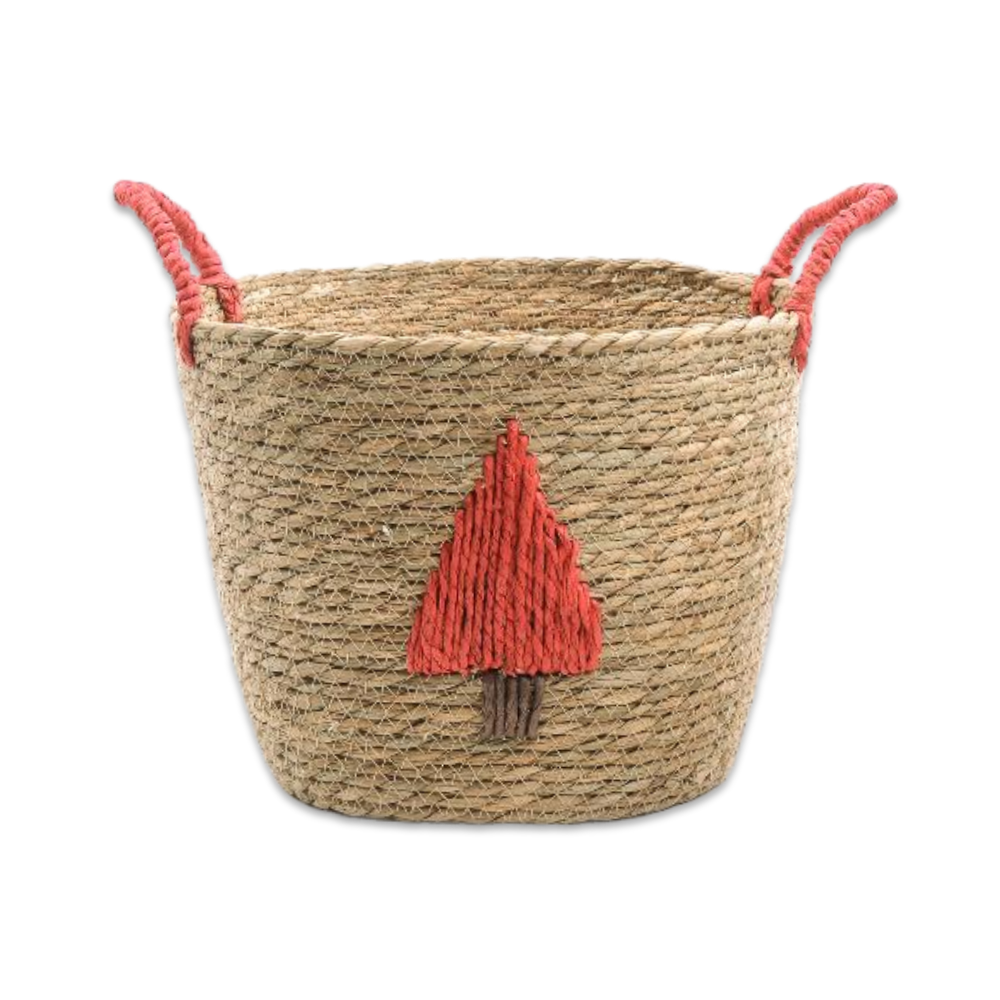 Cesta in Corda con Manici Alberello Rosso