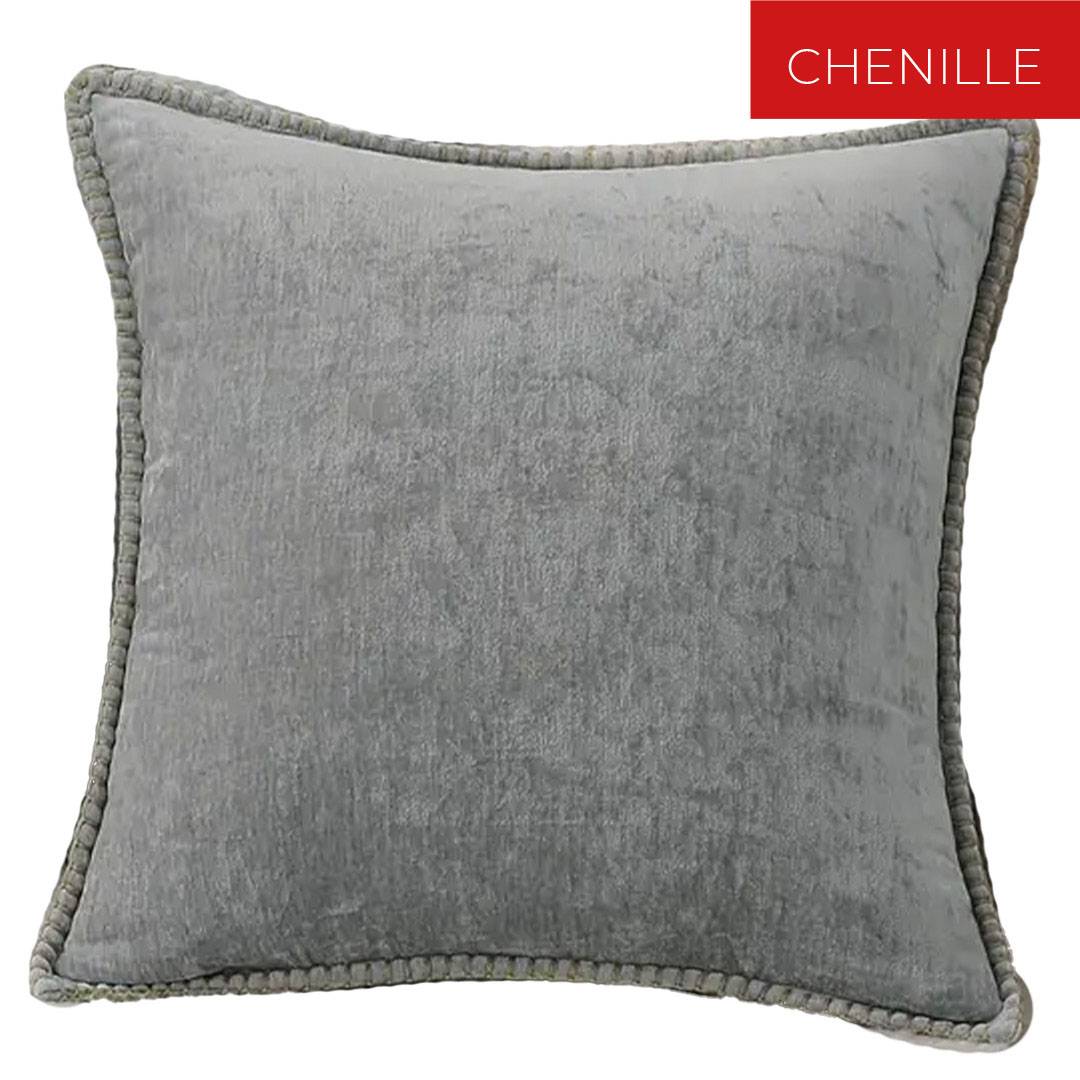 Federa cuscino Grice Ciniglia Grigio 45 x 45