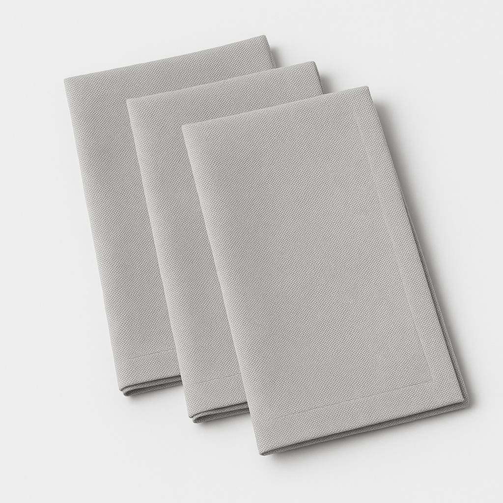 Tovagliolo su misura Tinta unita Grigio