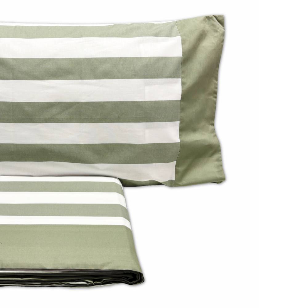 Completo Lenzuola CREOLE Marea Verde Matrimoniale Personalizzato