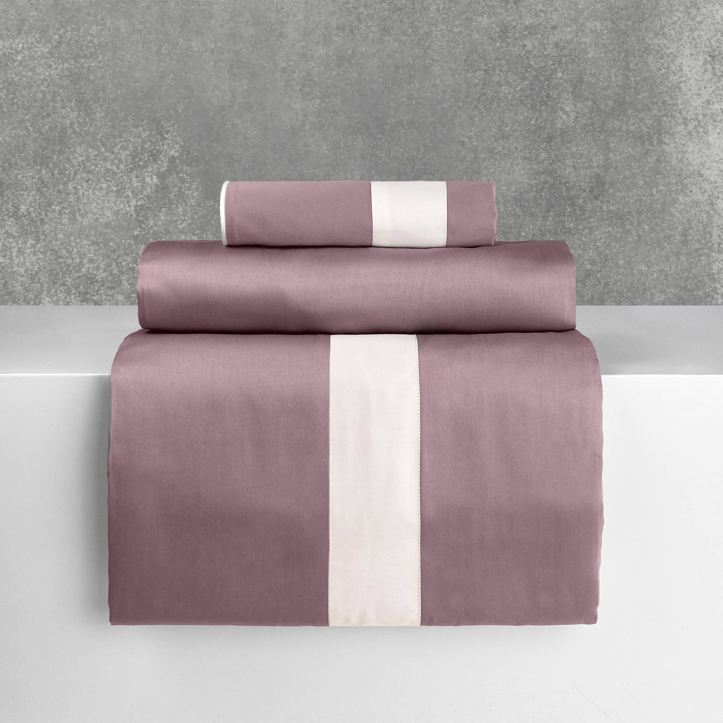 Completo Lenzuola CREOLE Washington Rosa antico Matrimoniale Personalizzato