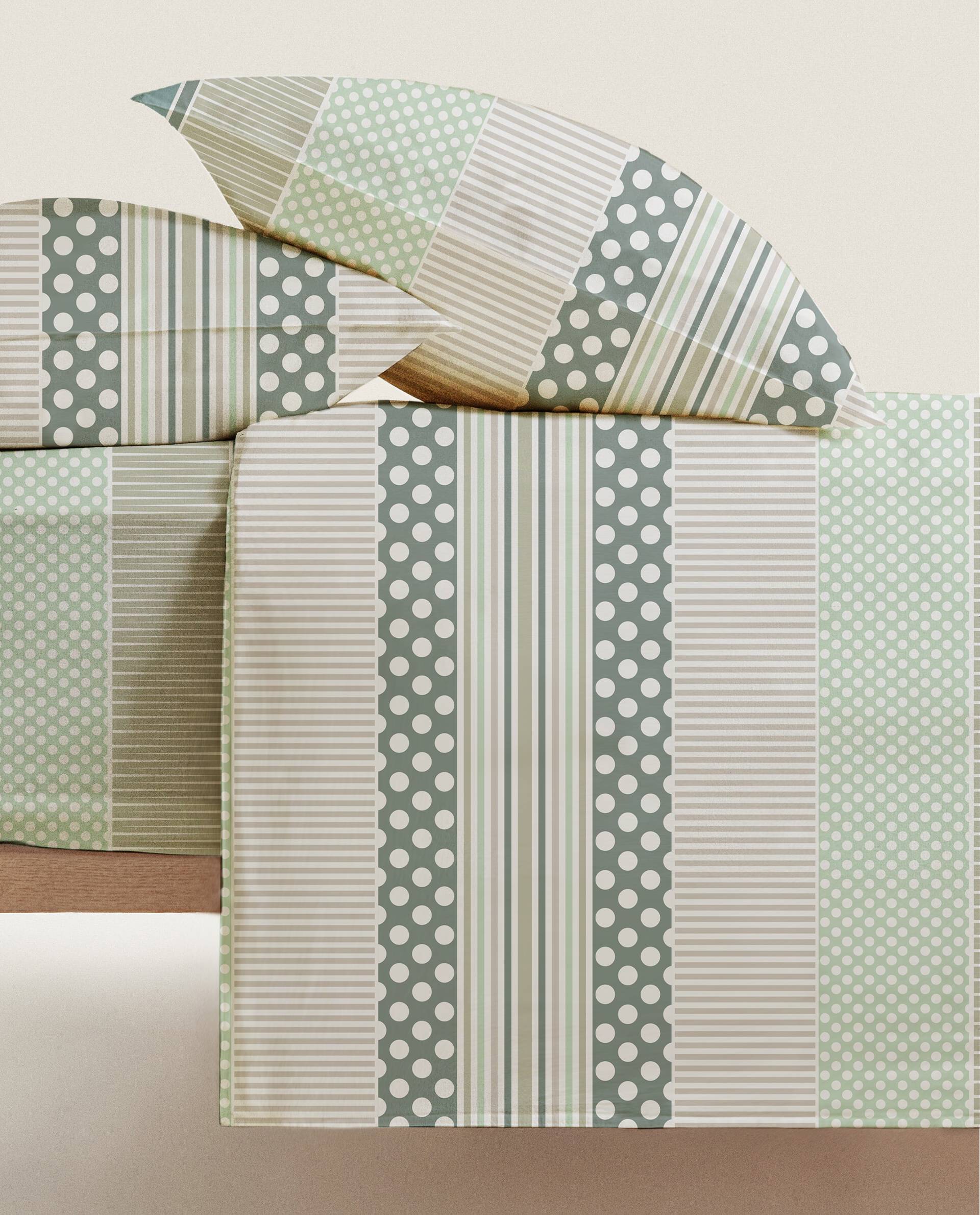 Completo Lenzuola Percallino stampato Dali' Azzurro Piazza e mezzo