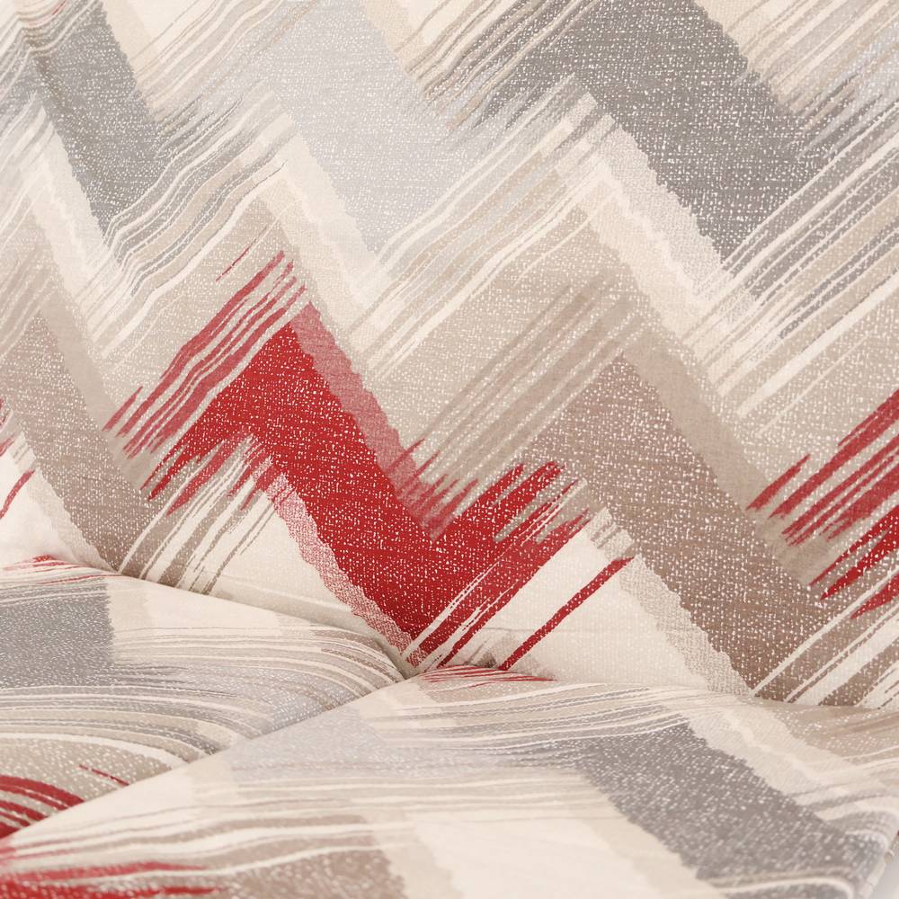 Parure copripiumino Zig Zag moderno Rosso Piazza e mezzo