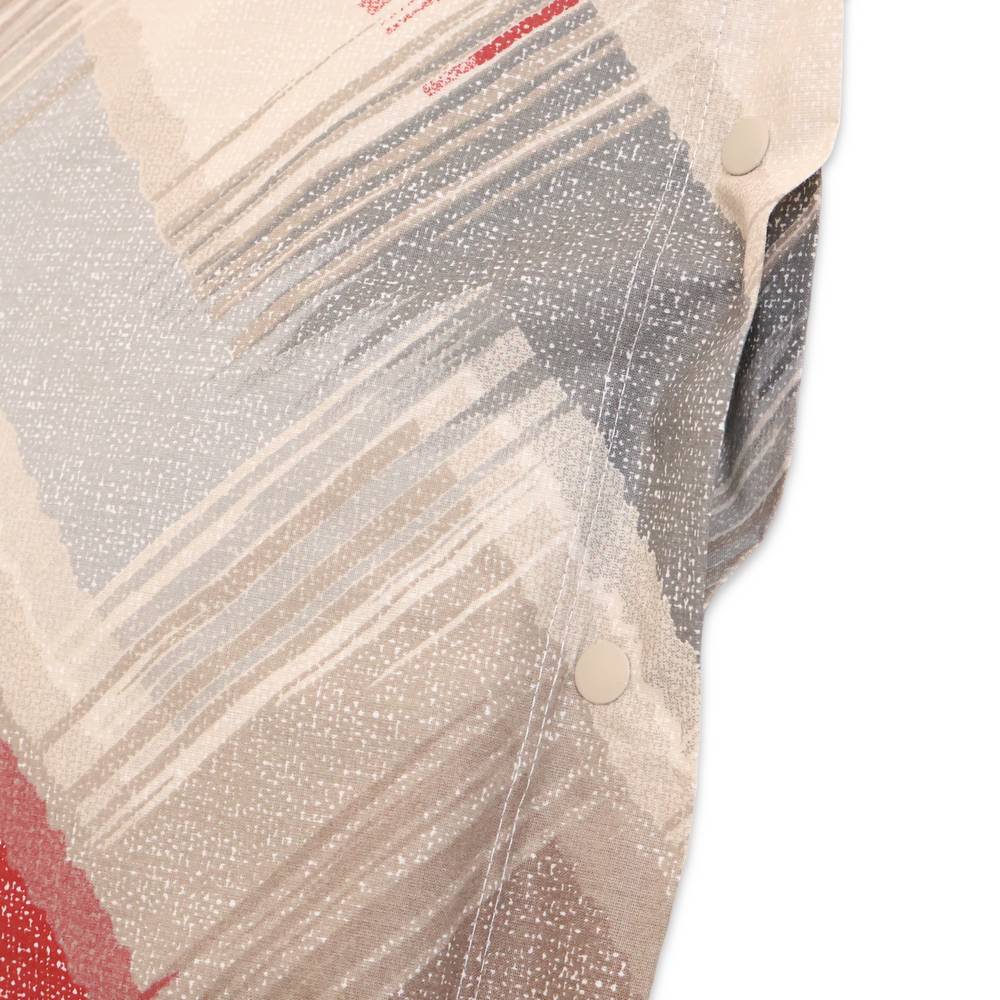 Parure copripiumino Zig Zag moderno Rosso Piazza e mezzo