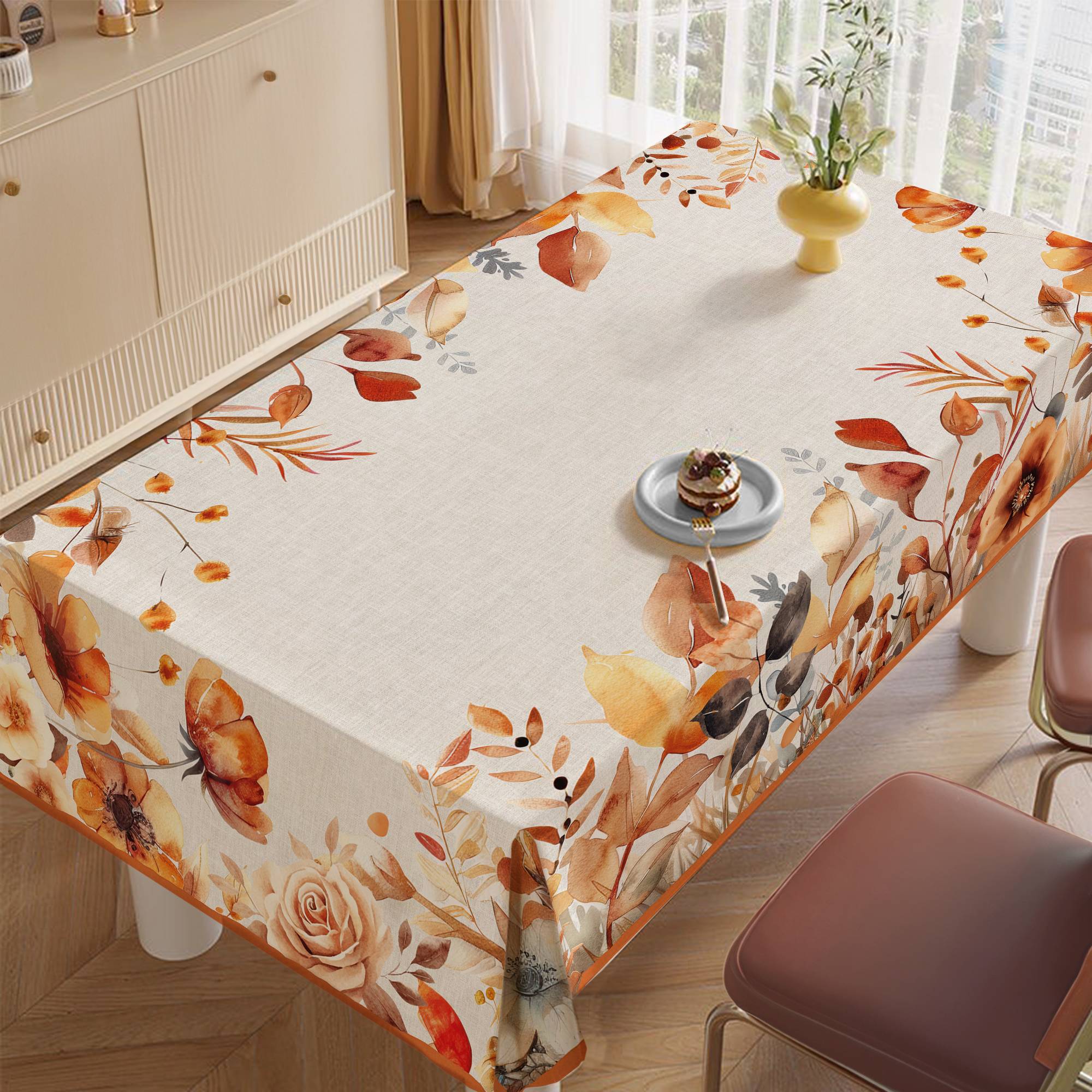 Tovaglia antimacchia Kiki Fancy Fiori 140 x 240