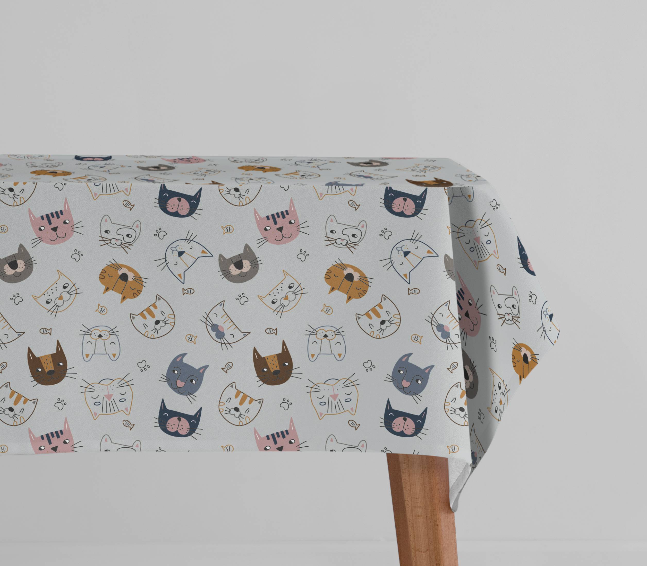 Tovaglia antimacchia Hydro Animal Gatti Musetti 140 x 180