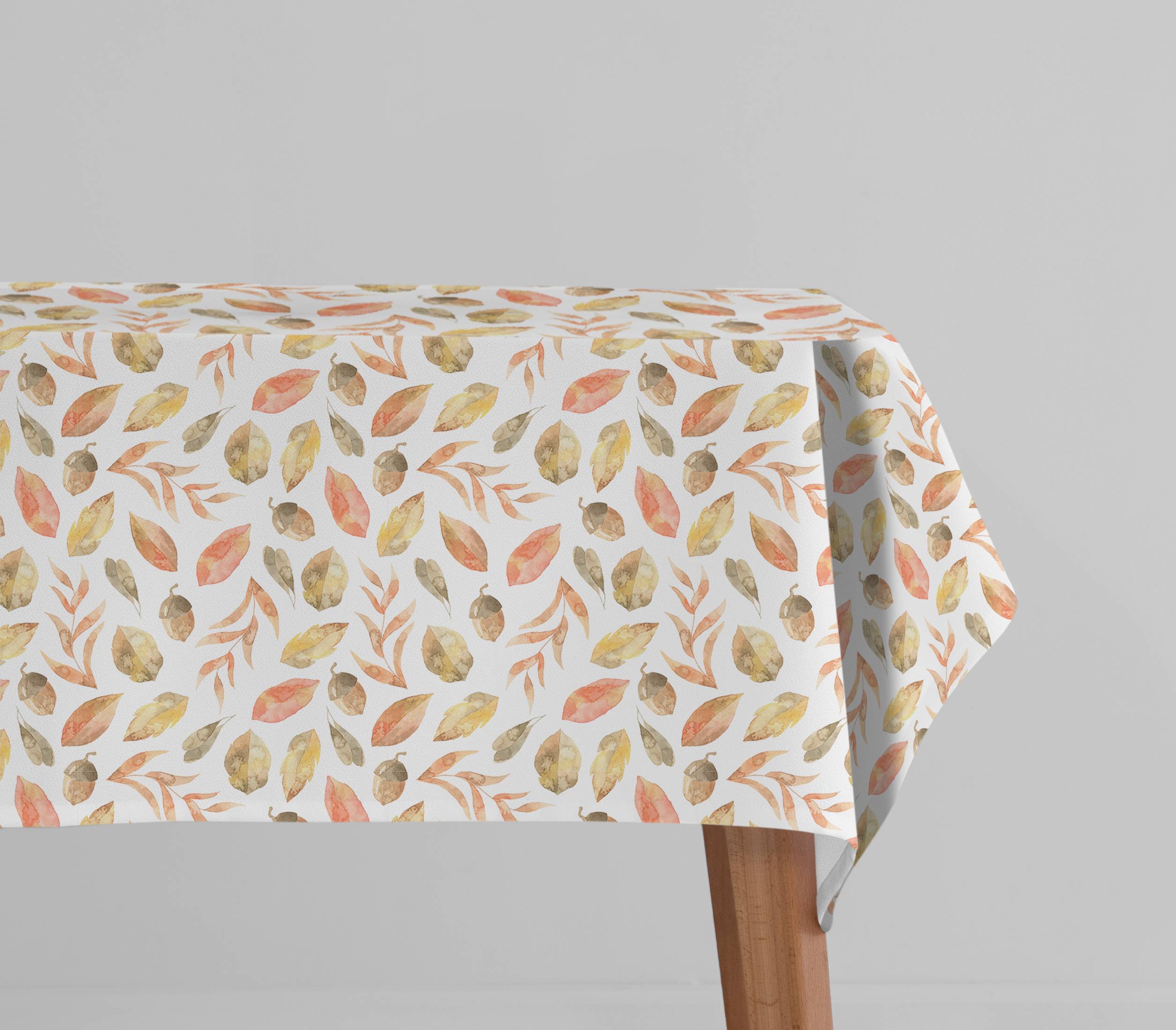 Tovaglia antimacchia Hydro Animal Leaf Arancio 140 x 140