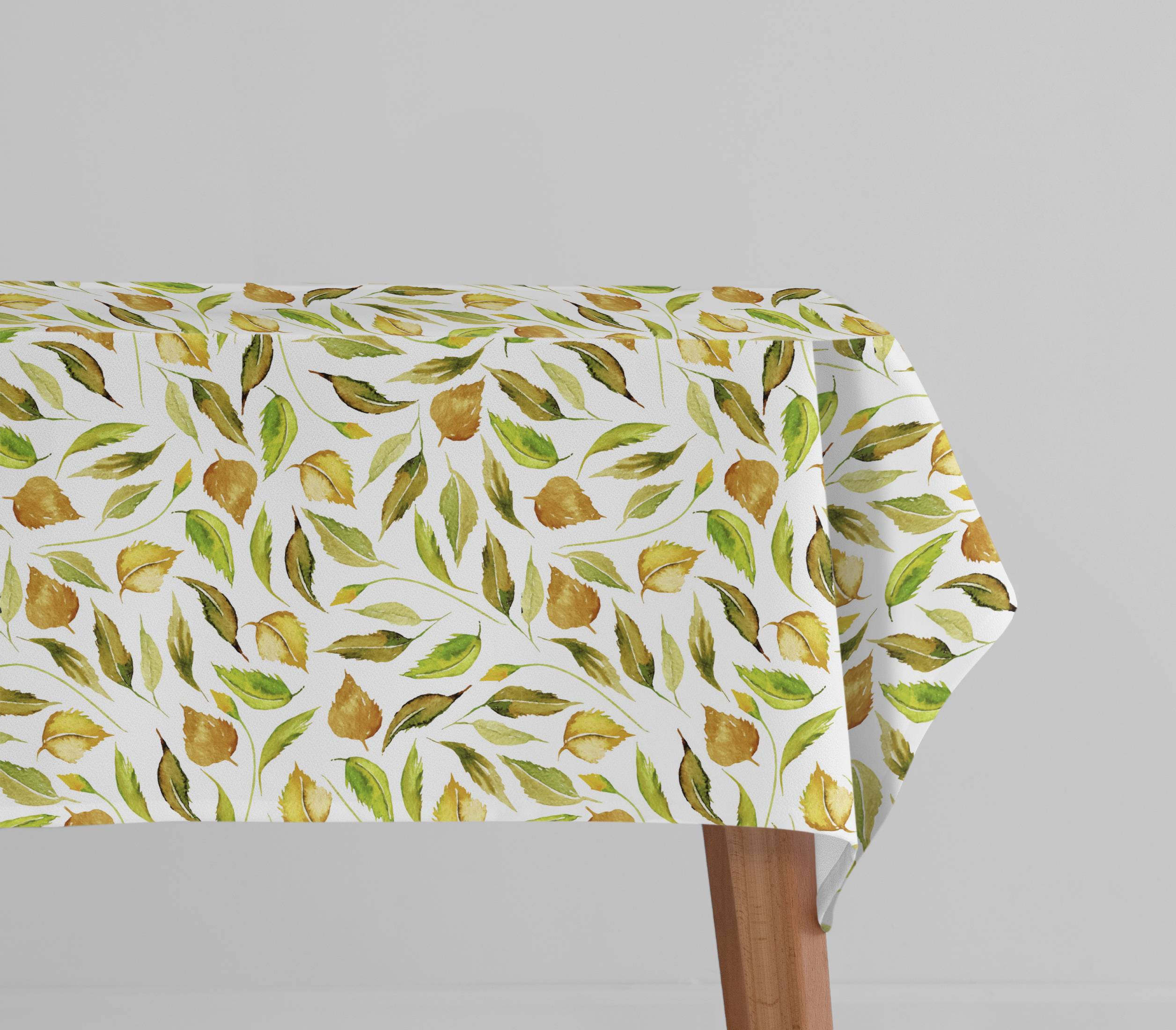 Tovaglia antimacchia Hydro Leaf Verde 140 x 300