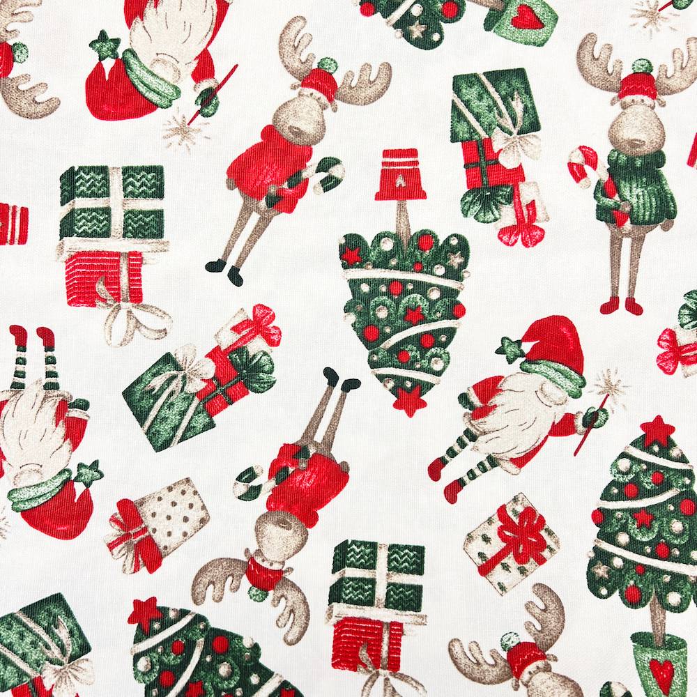 Tessuto a metro Babbi e Renne