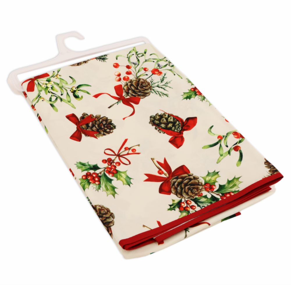 Tovaglia Antimacchia rotonda Pigne 180