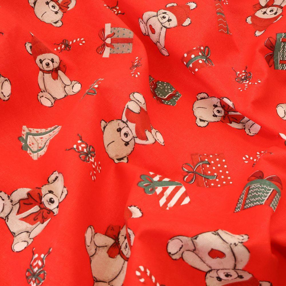 Tovagliolo su misura Teddy fondo Rosso