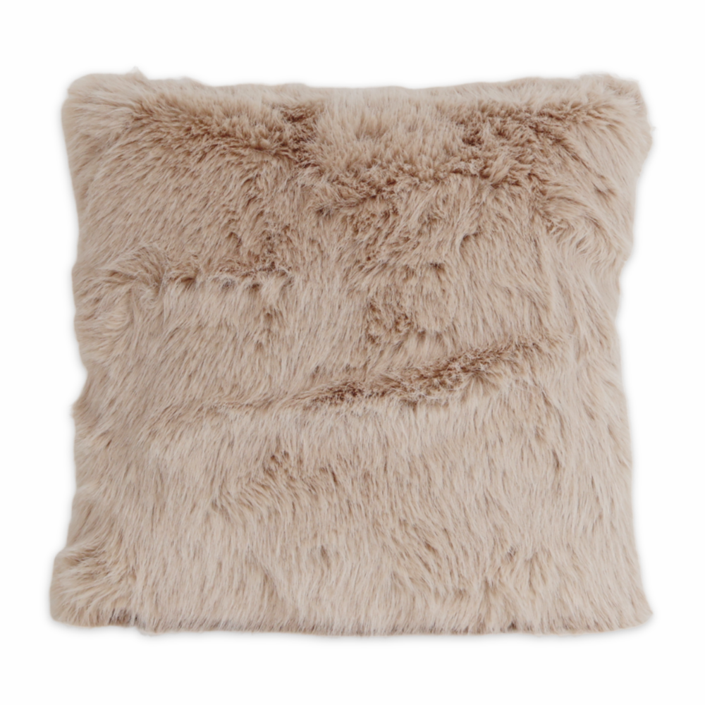 Federa cuscino Luxury pelliccia Tortora 45 x 45