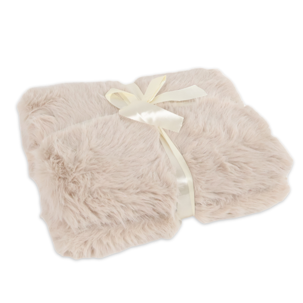 Plaid Luxury pelliccia ecologica Camel 130 x 160