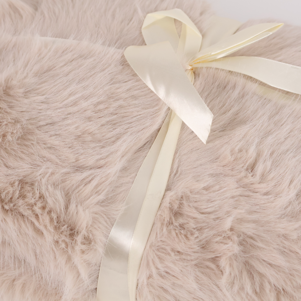 Plaid Luxury pelliccia ecologica Camel 130 x 160