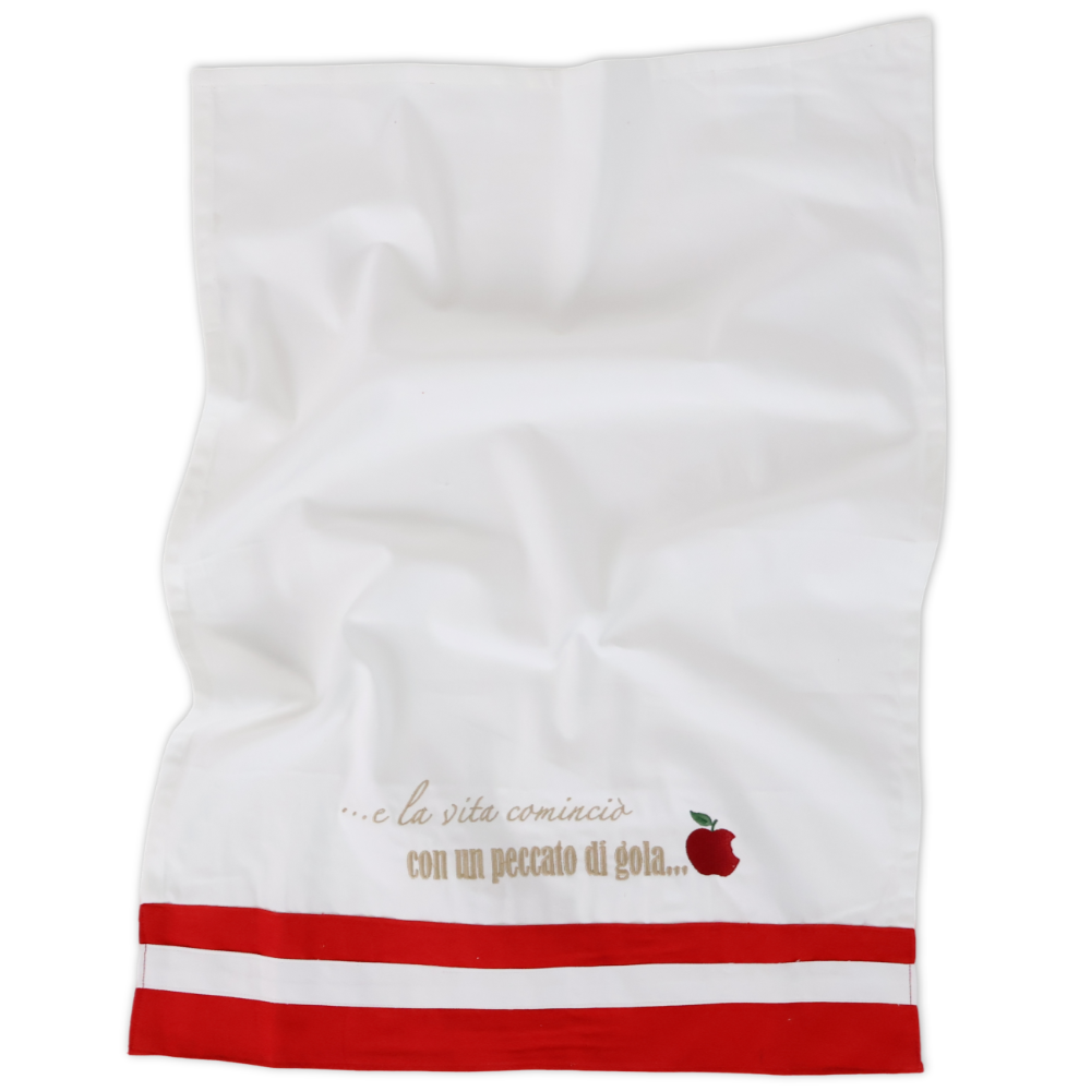 Canovaccio cotone ricamato Peccato di Gola
