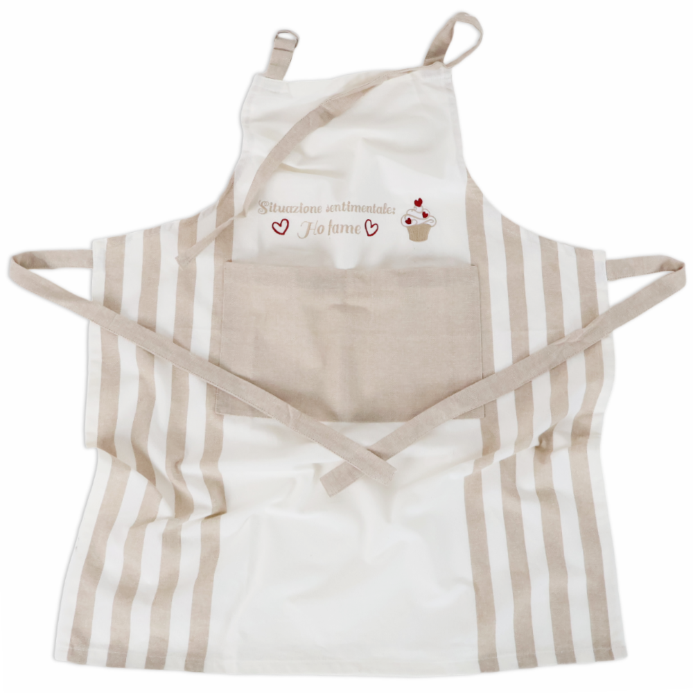 Grembiule ricamato Situazione sentimentale Fame