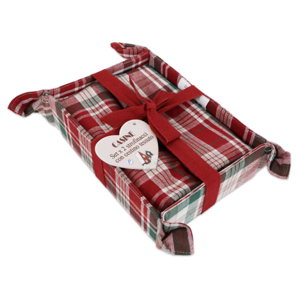 Set 2 Canovacci Casine + Cestino