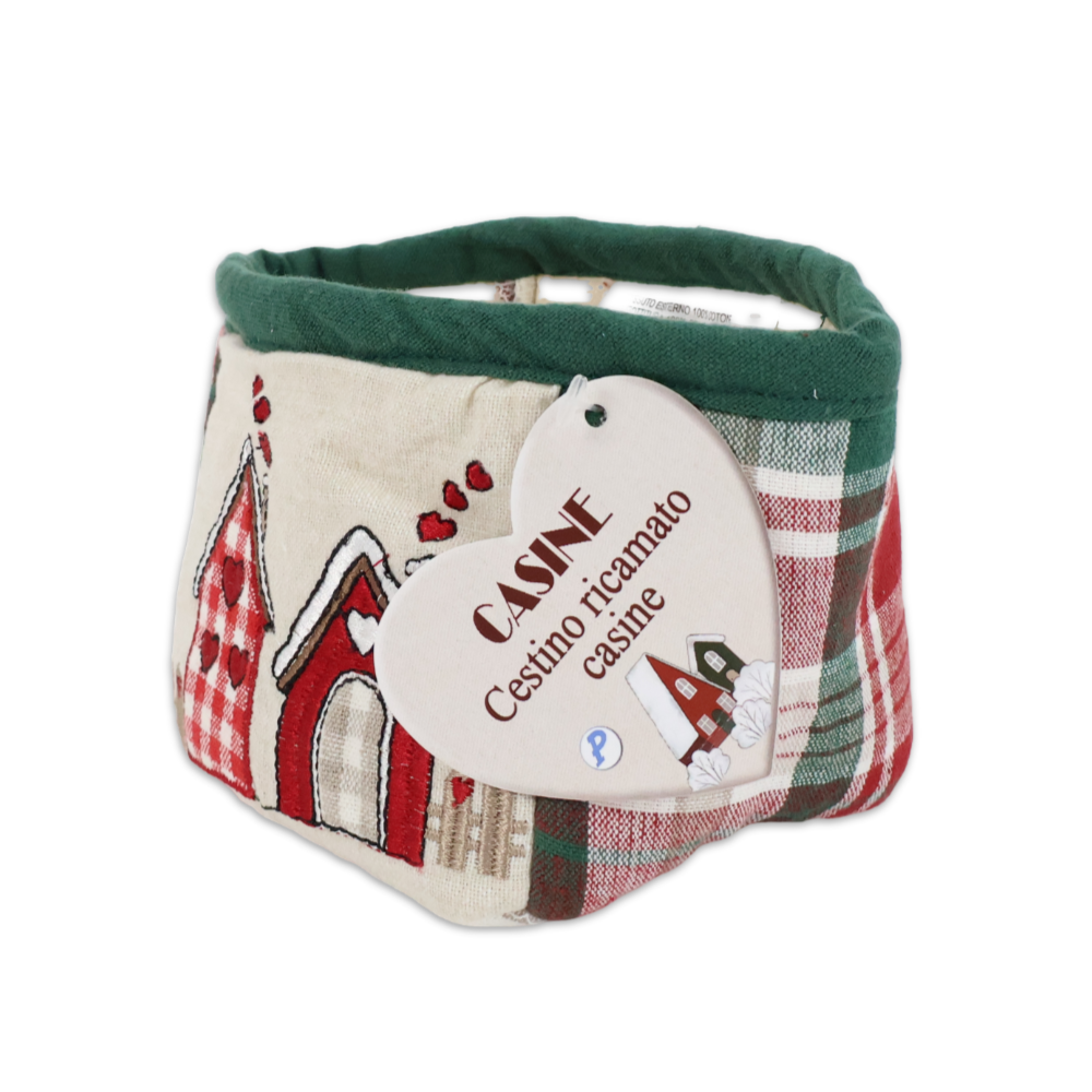 Cestino ricamato Casine