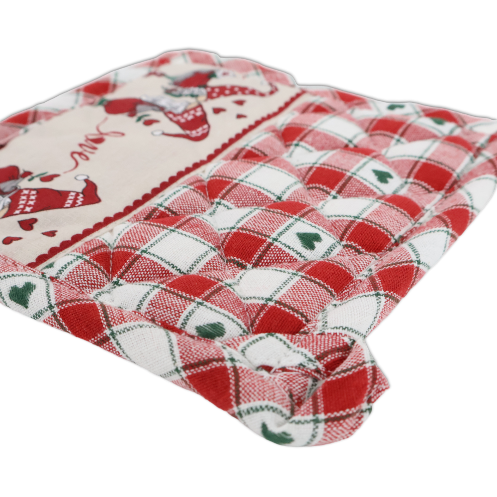 Set Coppia presine Elfi Innamorati + decorazione in Legno