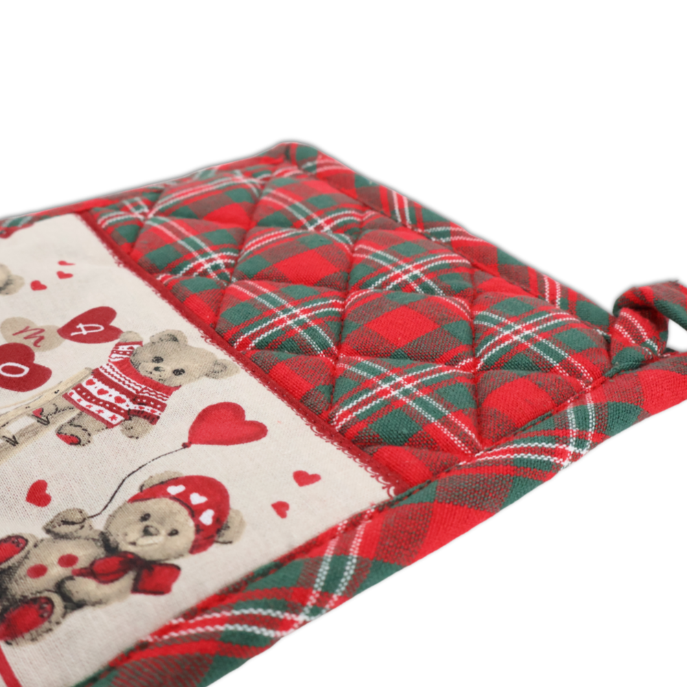 Set Coppia presine Orsetti + decorazione in Legno