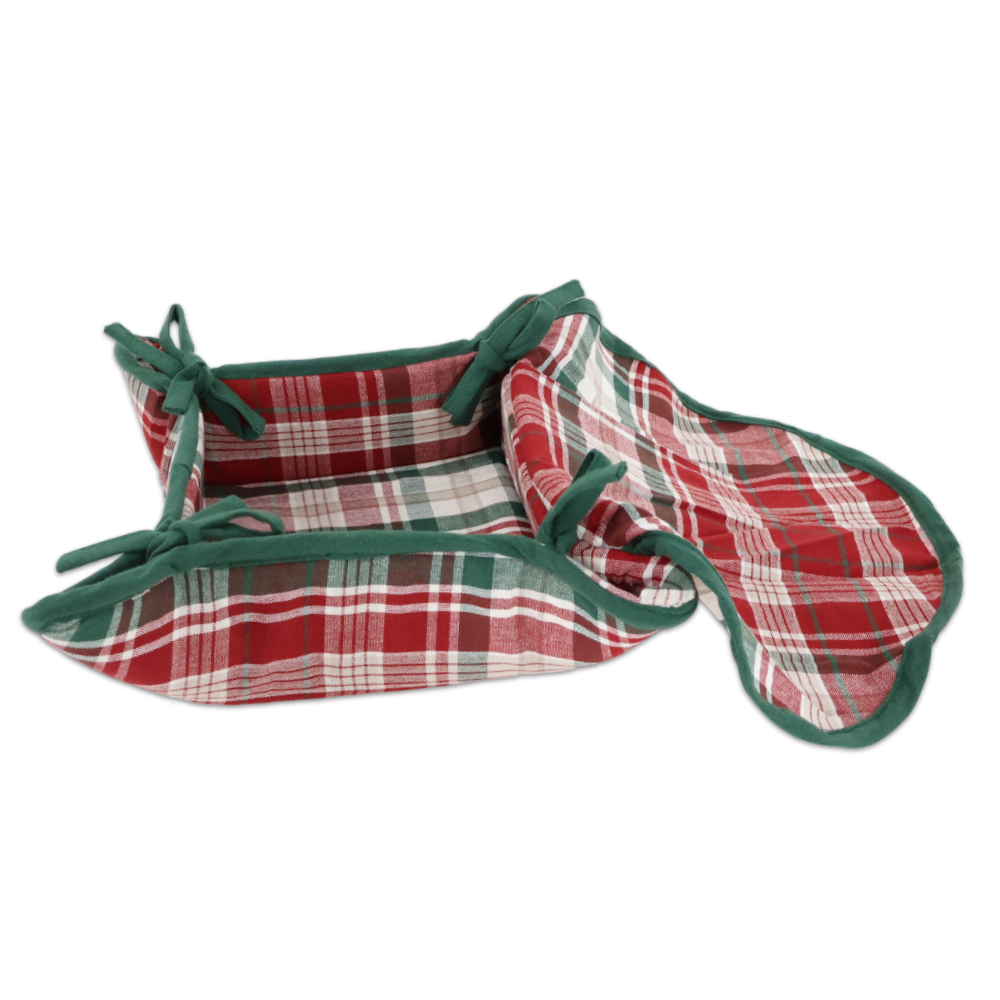 Cestino Coperto in Tessuto Casine