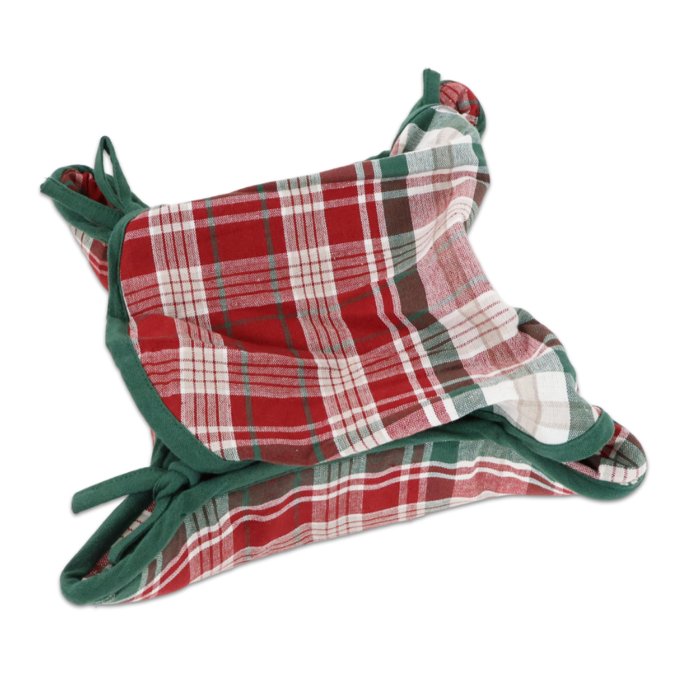 Cestino Coperto in Tessuto Casine