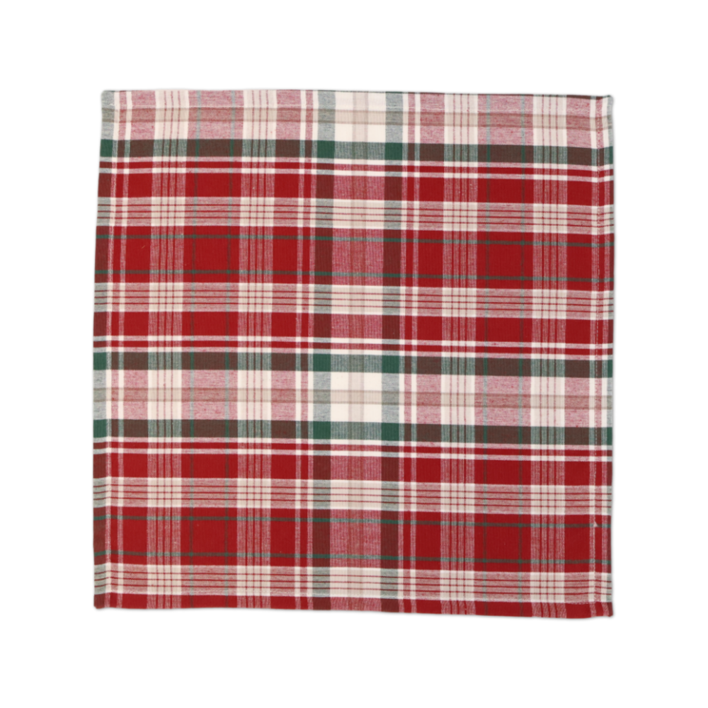 Set 4 tovaglioli Tartan Bianco
