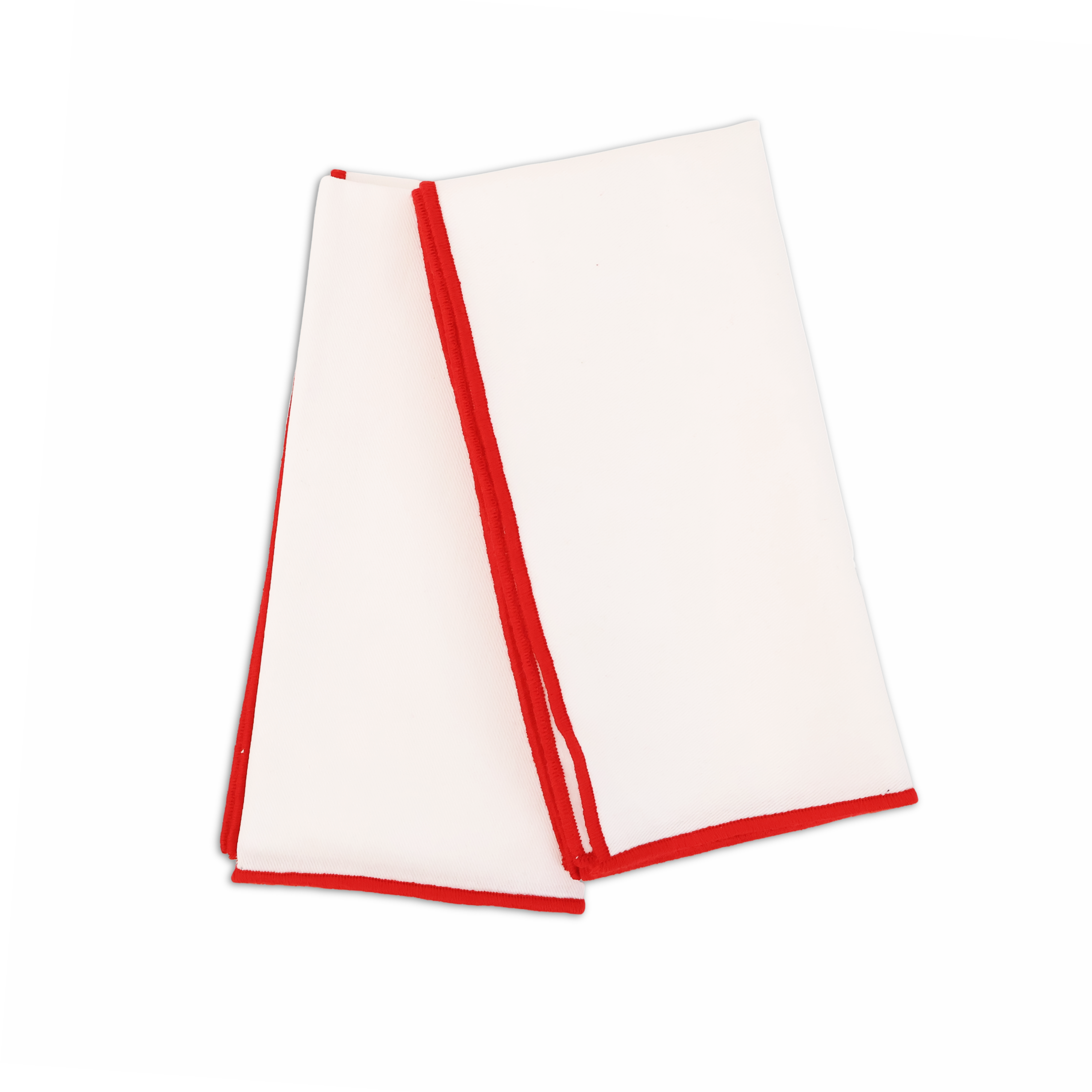 Set 2 Tovaglioli Tinta unita Bianchi Personalizzati