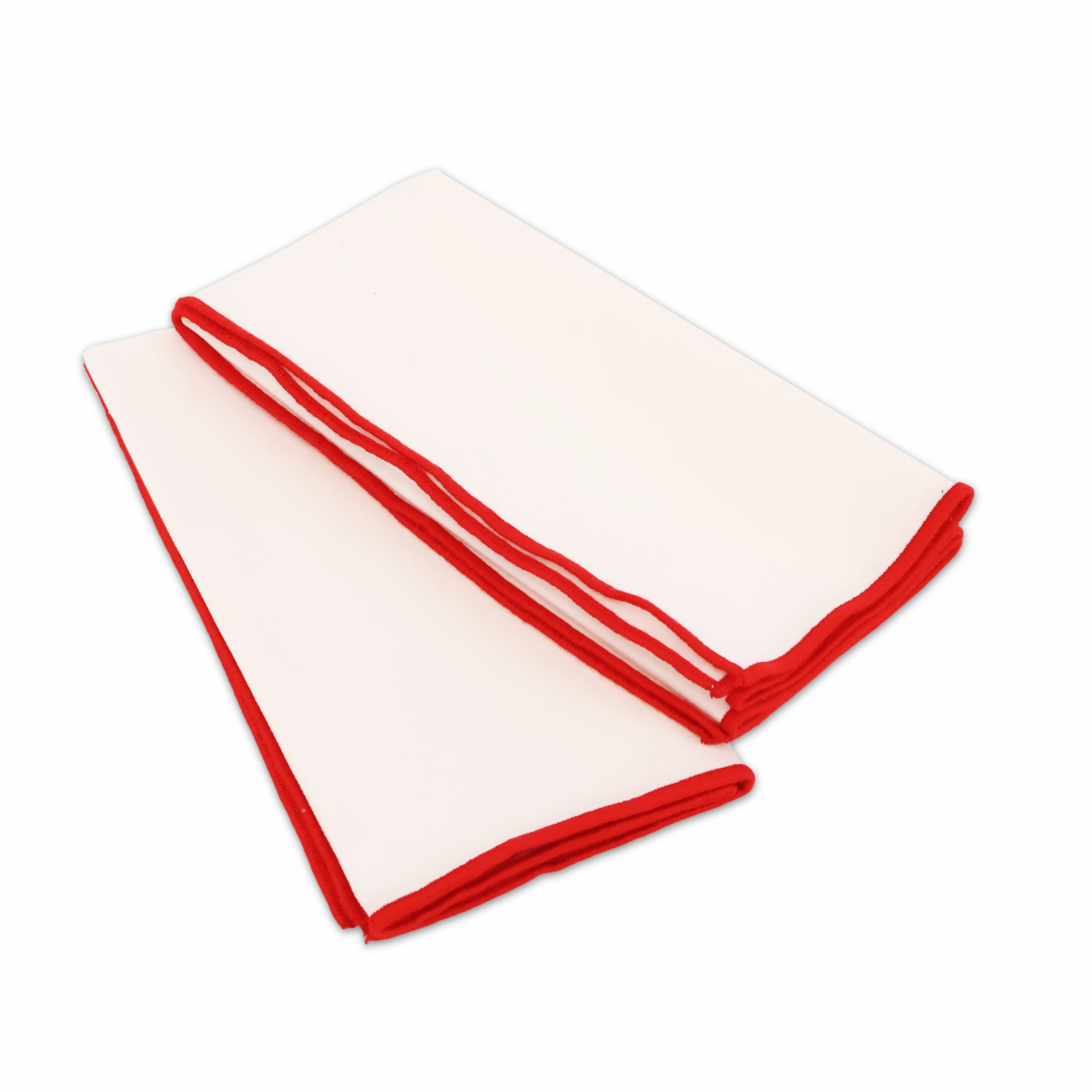 Set 2 Tovaglioli Tinta unita Bianchi Personalizzati