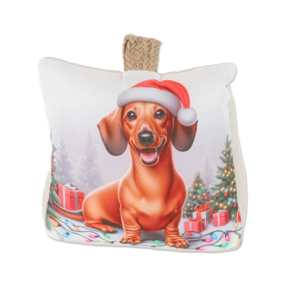 Fermaporta a sacco Cagnolino Natalizio dis. 2